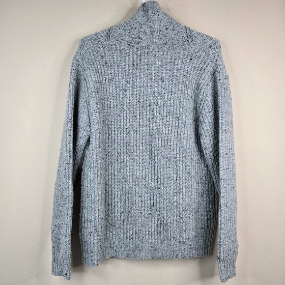 Schott Bros Cardigan Button Sweater Coat Mens Size Large Gray Button Wool Knit - Picture 2 of 7